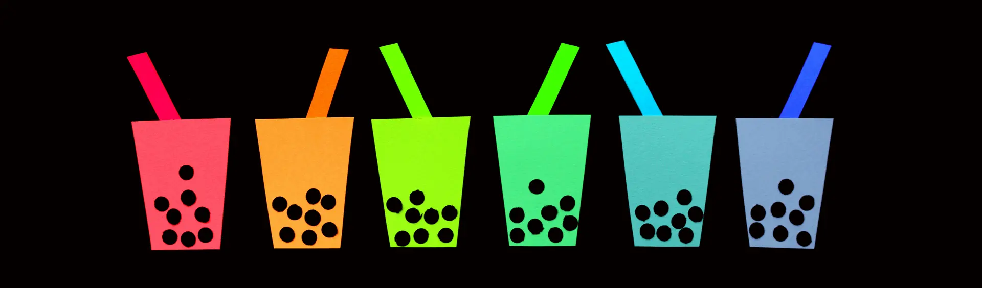 Drinking cups graphic design concept