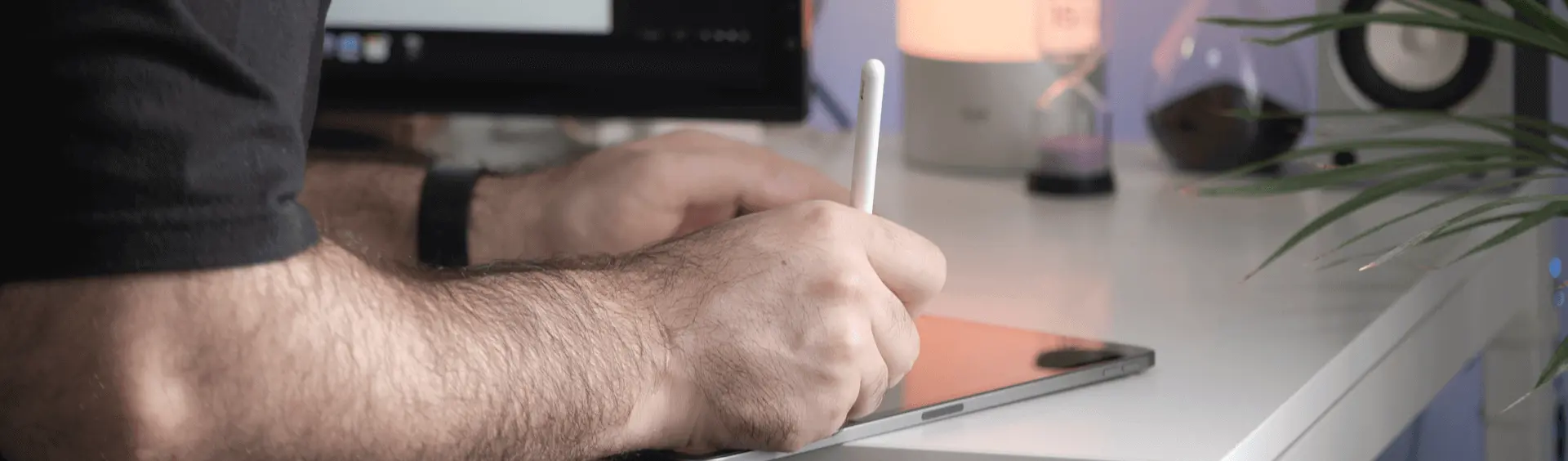 Using a graphics tablet to do graphic design
